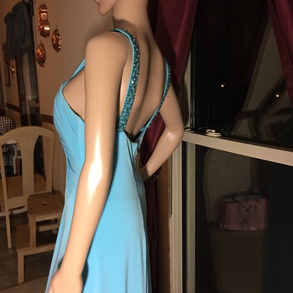 Prom Dress/Evening Gown Baby Blue Torquise - Picture 2 of 8
